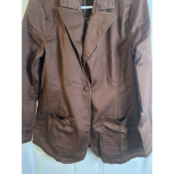DG2 Diane Gilman Brown Blazer Size Small NWT - Picture 4 of 8